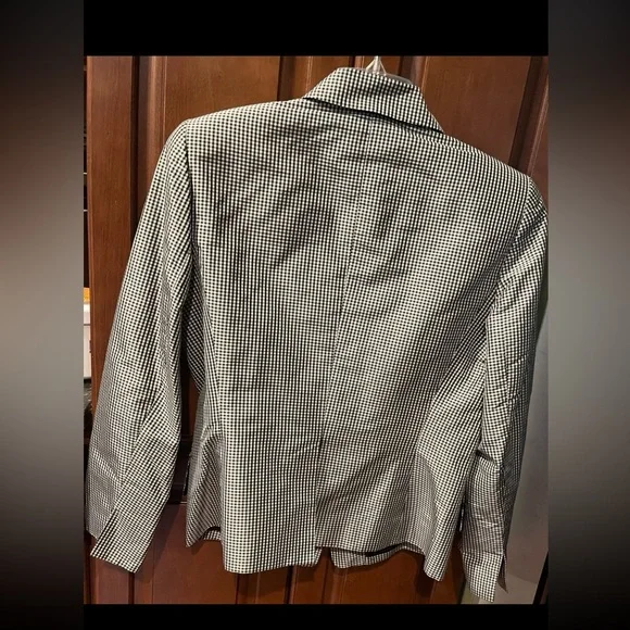 Ann Klein size 8p houndstooth blazer - Picture 8 of 9